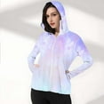 thumbnail image 5 of Wiyuqeen Sun Protection Hoodies for Women Long Sleeve UPF 50+ Jackets Lightweight Tie Dye Beach Cover Up Hooded Jacket with Thumb Holes, 5 of 7