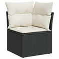 thumbnail image 3 of vidaXL Garden Sofa Set Black, 3 of 10