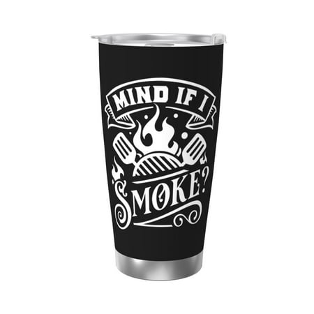 

Mind if i smoke 20 Oz Water Bottle Insulated Tumblers Stainless Steel Cups Double Wall Tumbler with Lid
