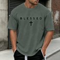 thumbnail image 2 of LILIYA God is Good Shirt Christian Jesus Cross T Shirts for Men Short Sleeve Casual Streetwear Religious Faith Inspirational Vintage Oversized Graphic Tees Tops Tee, 2 of 5