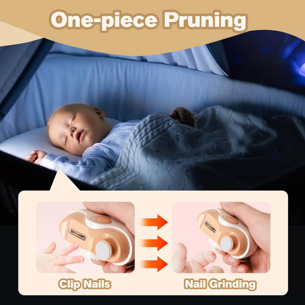 Automatic Unguis Mill For Delicate Tender Infant Elderly Use Double Function ABS Substance