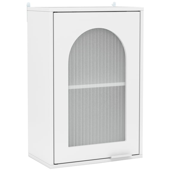 Giantex Bathroom Wall Cabinet, Display Wall Mounted Storage Medicine Cabinet w/Tempered Glass Door