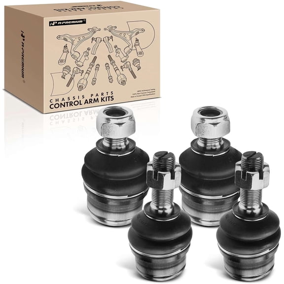 A-Premium 4Pcs Front Upper Lower Ball Joint Kit Compatible with Ford F-150 F-250 Bronco1980-1996 F-350 1980-1981 Dodge Ram 2500 1994-1999