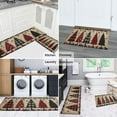 thumbnail image 6 of 2 Piece Christmas Plaid Kitchen Rug Sets Christmas Pine Tree Kitchen Floor Mat Anti Fatigue Rugs for Kitchen Floorfor Farmhouse Door (47x17+30x17 inches), 6 of 7