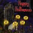 thumbnail image 6 of Halloween Pumpkin Stake Lights Set of 5, Solar Lighted 3D Pumpkins Outdoor Waterproof for Garden, Pathway and Yard Decoration, 6 of 6