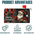 thumbnail image 4 of Christmas Santa Claus Mailbox Covers Magnetic Letter Post Box Cover Wrap Garden Yard Home Decor Outdoor Yard Farmhouse Home Mailbox Cover Magnetic Standard 21 x 18 inches, 4 of 6