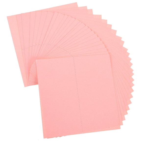 USHOBE Elegant Pink Tented Place Cards for Wedding Tables with Pearlized Paper 25Pcs