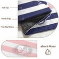 thumbnail image 6 of Anchor Pink Round Area Rug 3 FT, Small Kitchen Bathroom Mats, Modern Navy Blue White Striped Nautical Washable Indoor Outdoor Throw Runner Carpet Non-Shedding Doormat for Table Shower Sofa Entryway, 6 of 8