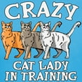 thumbnail image 3 of CafePress - Crazy Cat Lady Women's Classic T Shirt - Women's Traditional Fit Dark T-Shirt, 3 of 4