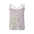 thumbnail image 4 of Puntoco Tops sin mangas para mujer Camiseta sin mangas holgada informal de verano con cuello redondo y estampado a la moda para mujer, 4 of 5