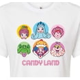thumbnail image 3 of Candy Land - Character Grid - Junior's Cropped Tee, 3 of 5