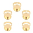5pcs Tattoo Rings Cups Stainless Steel Reusable Individually Packaged