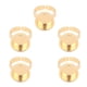 thumbnail image 3 of 5 piezas de tazas de anillos de tatuaje de acero inoxidable reutilizables empaquetadas individualmente Tazas de pigmento de tinta portátiles para microblading sin compartimentos, 3 of 10