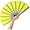 Yellow, variant on 13inch Large Rave Fan Popping Fan Clacking Fans for Line Dancing,Hand Fans for Women Foldable,Boots on The Ground Fan,Portable for Outdoor,Wedding,Party,Decoration(Pink,1 Pack)