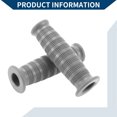 thumbnail image 6 of Unique Bargains 7/8" 22mm 15/16" 24mm Universal Motorcycle Hand Grip Cover Non Slip Rubber Handlebar End Grips for Motorcycle Scooter Bicycle ATV 1 Pair Gray, 6 of 7