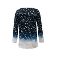 thumbnail image 4 of Biekopu Women Loose Tops, Printing Long Sleeve Wide Hem Blouse Base Shirt, 4 of 9