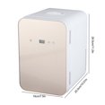 thumbnail image 3 of Car Refrigerator Vehicle Mini Digital Display  Lighter Car Home Gold Warmer Glass Door 8L Outdoor Refrigerators, 3 of 8