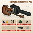 thumbnail image 6 of Infans 41" Full Size Dreadnought Cutaway Acoustic Guitar Kit Beginner Guitarra Coffee, 6 of 7