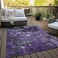 thumbnail image 6 of Addison Rugs Chantille Indoor/Outdoor Transitional Floral Purple Washable Rectangle Rug, 9' x 12', 6 of 6
