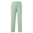 thumbnail image 1 of Gibobby pantalones de mezclilla afelpados mujer Mujer Otoño Invierno Simple Soild Cordón Pantalones Sueltos Pantalones De Casa (Glauco, XL), 1 of 5