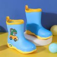 thumbnail image 1 of Botas de lluvia para niños y niñas Botas de lluvia impermeables para niños pequeños para exteriores (Azul 17), 1 of 6