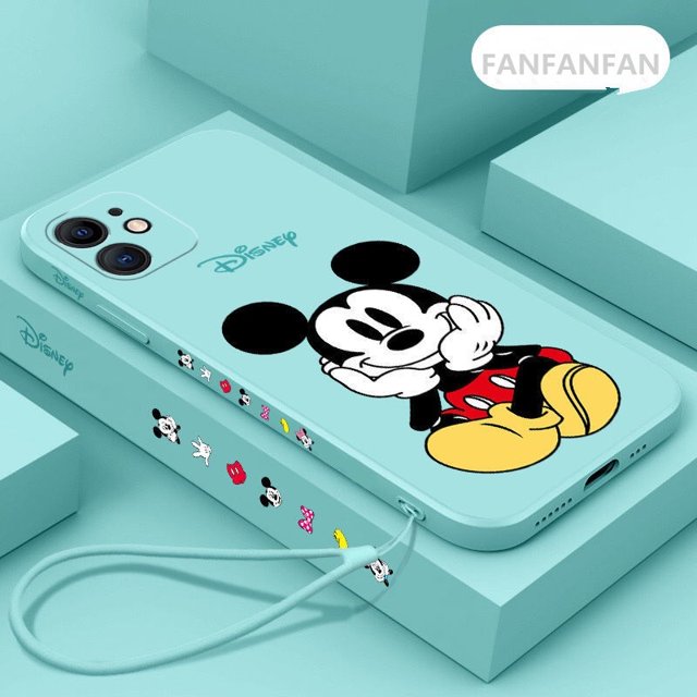 Carcasa OPPO A36 A37 A53S A54 A55 A59 F1s Funda De Silicona TPU Suave Simple Disney Mickey Mouse Borde Recto Cubierta Protectora Gao Jiahui unisex
