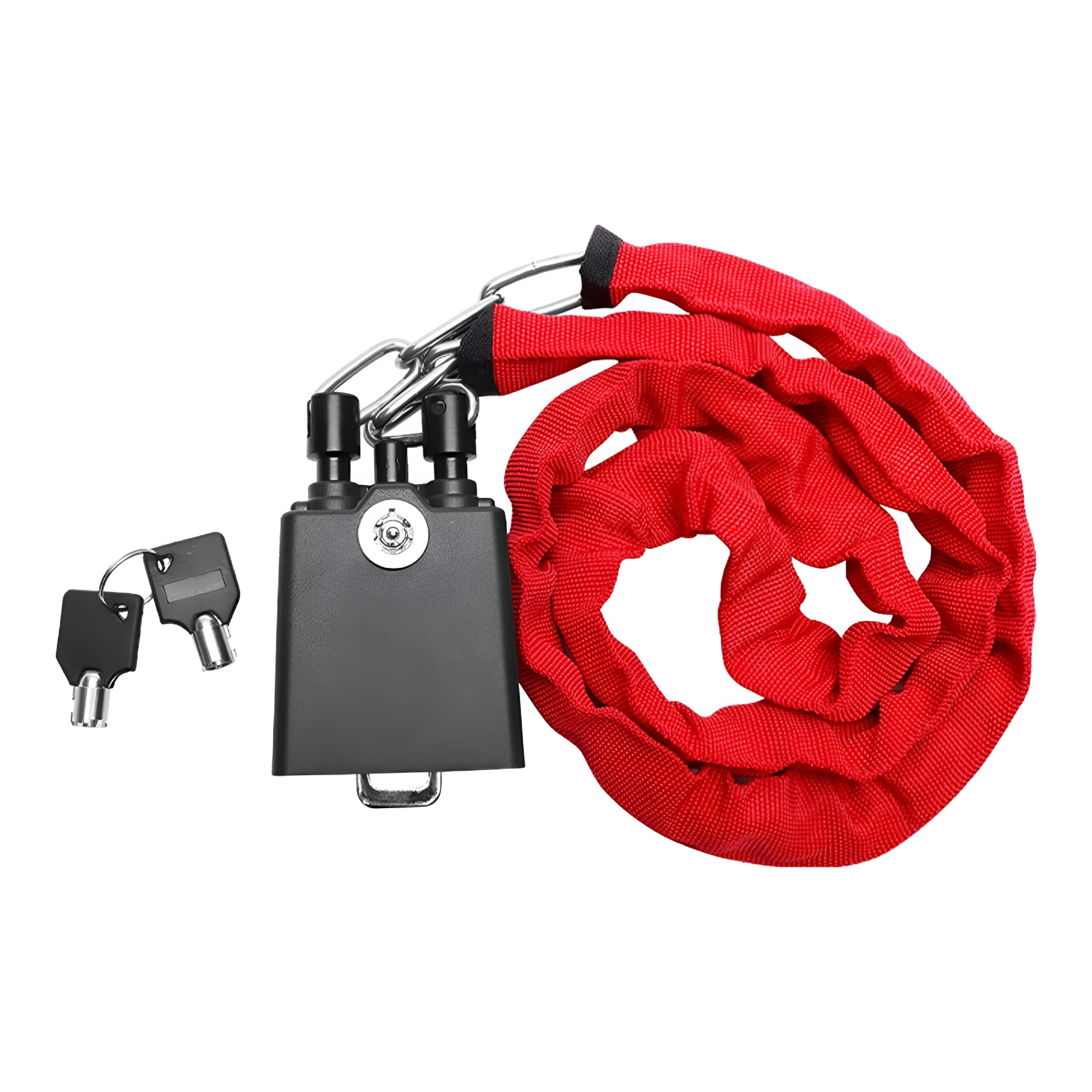 RIONIMA 2026 New Steering Wheel Lock Car Lock Device Practical Portable with Keys Seat Belt Locks Car Security Steering Lock for Suv Truck for Security,Parking,Anti Theft,Outdoor,Travel,Red