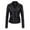 Black, variant on IROINNID Women's Short Faux Leather Jacket Notch Lapel Solid Color Long Sleeve Jacket Zipper Pocket Outerwear Tops, Black