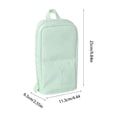 thumbnail image 3 of EGNMCR Storage Containers Foldable Standing Pencil Case Large Capacity Pen Pouch With Phone Stand Multi Compartment Stationery Organizer For School Office Students Adults Canvas pencil pouch, 3 of 6
