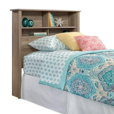 Sauder County Line Twin Bookcase Headboard in Salt Oak Sauder County Line Twin Bookcase Headboard in Salt Oak