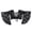 Black, variant on BellyLady Tribal Belly Dance Lace Butterfly Sleeve Wrap Top-Black