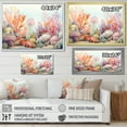thumbnail image 4 of Designart "Joy In The World Of Colorful Coral Reefs" Coastal Coral Under Water Floater Framed Canvas Art Print, 4 of 5