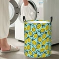 thumbnail image 4 of Picia Lemon Large Laundry Basket, Waterproof, Freestanding Laundry Hamper, Collapsible Tall Clothes Hamper with Extended Handles-Medium, 4 of 8