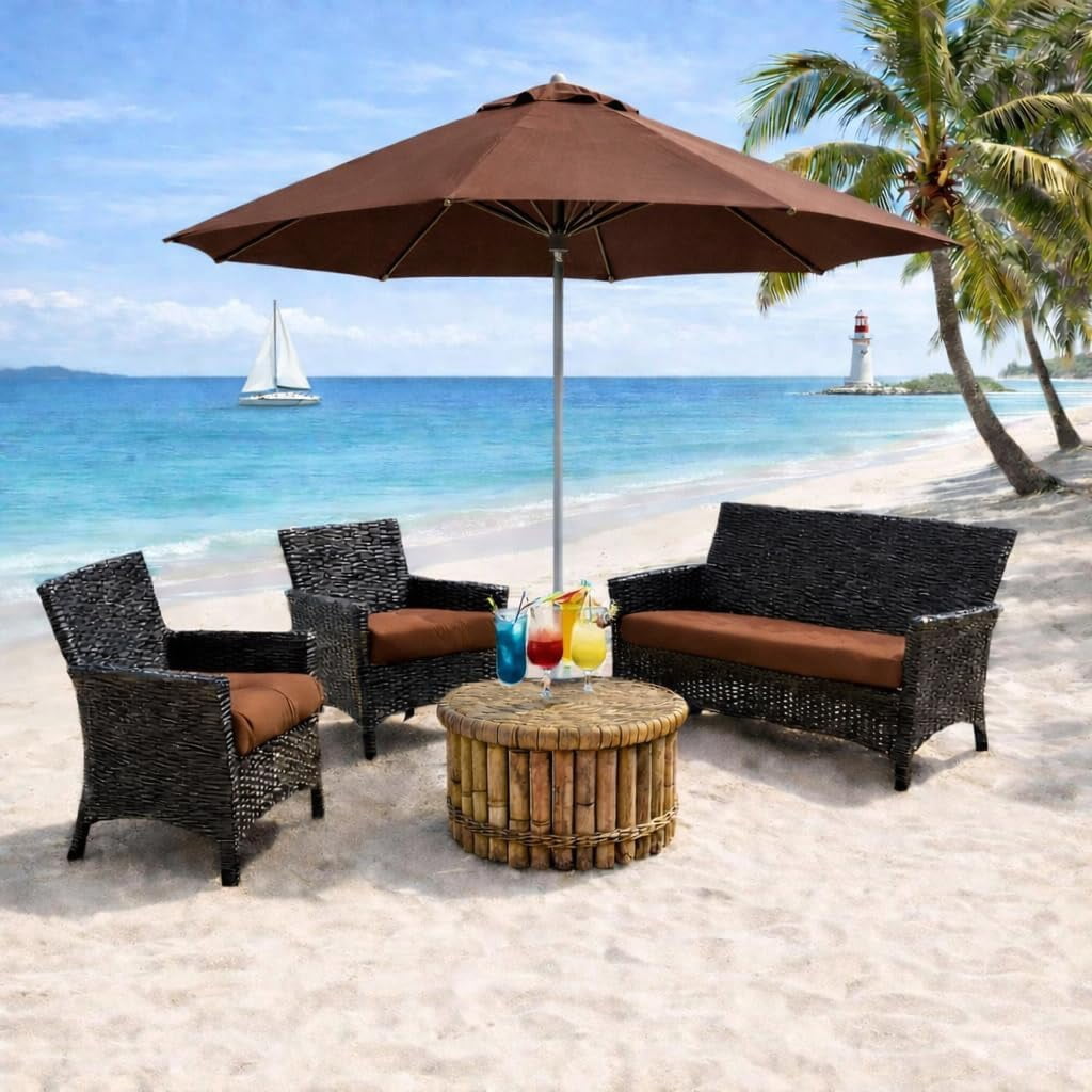 Wicker Chair Cushions for Outdoor Furniture Patio Loveseat Cushions Window Seat 19x19 Floor