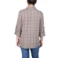 thumbnail image 3 of Long Sleeve Button Front Tunic Top, 3 of 3
