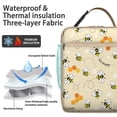 thumbnail image 2 of Honeycomb Insulated Lunch Box Women Reusable Lunch Bag Waterproof Portable Lunch Bag Office Camping, 2 of 6