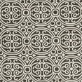 thumbnail image 4 of SAFAVIEH Beach House Wyon Medallion Indoor/Outdoor Area Rug Light Grey/Charcoal, 6'7" x 6'7" Round, 4 of 5