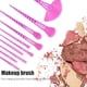 thumbnail image 3 of Juegos De Brochas De Maquillaje De 7/10 Uds., Mango En Espiral, Brocha Suave Para Sombra De Ojos, Herramientas De Belleza Portátiles Para Todo Tipo De Piel Advancent CE008039-04, 3 of 6