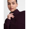 thumbnail image 5 of Athletic Works Women's Quarter Zip Fleece Sweatshirt, Sizes XS-XXXL, 5 of 6