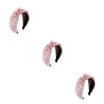 thumbnail image 1 of sweethay Diadema de franela Diadema elegante a la moda Aros para el cabello Diadema de plástico para mujer Tocado Buena elasticidad para mujer Type1 NO1, 1 of 6