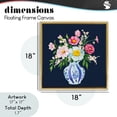 thumbnail image 4 of Stupell Industries Shabby Chic Spring Chinoiserie Vase Gold Floating Frame Canvas Art, 18 x 18, by Yen, 4 of 8