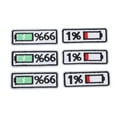 thumbnail image 1 of Mgaxyff 6Pcs Iron On Patches Battery Design Safe Nontoxic Durable Cotton Wide Application Iron Patches For Shirt Jean Jacket,Jean Patches,Backpack Patches, 1 of 8