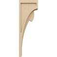thumbnail image 3 of 5"W x 10"D x 30"H Thin Viola Rough Cedar Woodgrain TimberThane Corbel, Primed Tan, 3 of 6