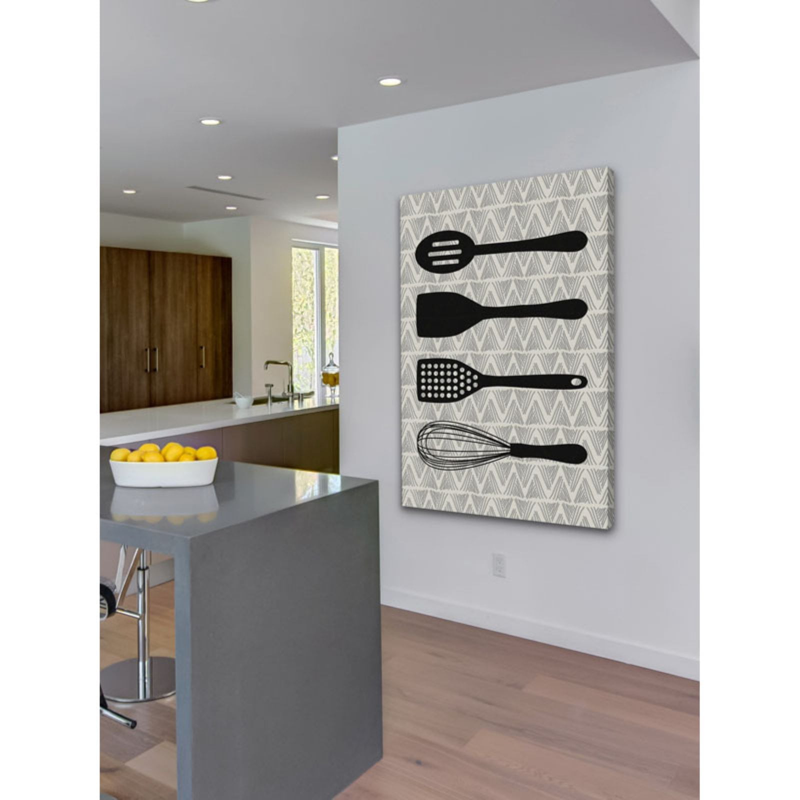 Marmont Hill Utensils Painting Print on Wrapped Canvas