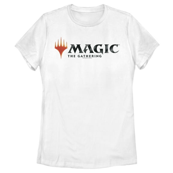 Women's Magic: The Gathering Classic Logo  Graphic Tee White Medium