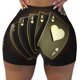 thumbnail image 2 of Fotbe Casino Cards 1 Shorts Sin Costuras – Shorts Deportivos de Cintura Alta para Mujer, Elásticos para Gimnasio, Yoga, Running o Ciclismo-Small, 2 of 8