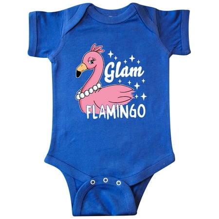 

Inktastic Glam Pink Flamingo with Pearls Gift Baby Girl Bodysuit