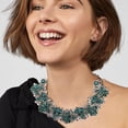 thumbnail image 2 of Collier Bavoir Déclaration Collier en Verre Coloré Collier Ras du Cou en Cristal pour Femmes Accessoires de Mode, 2 of 6