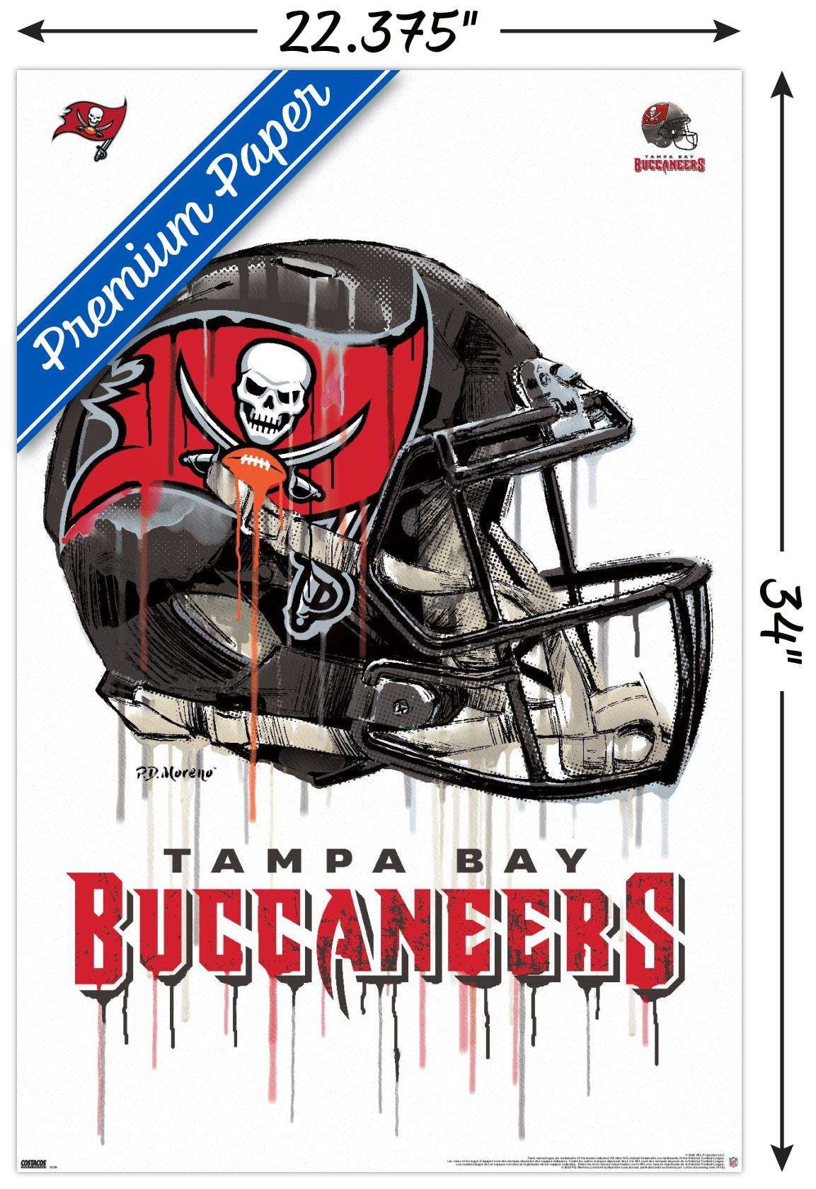 NFL Tampa Bay Buccaneers - Commemorative Super Bowl LV Champions Wall  Poster, 22.375 x 34 