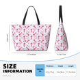 thumbnail image 4 of Xecao Seahorse and Starfish for versatile beach bag for women includes zipper pockets and waterproof material, ideal for vacations and adventures., 4 of 7
